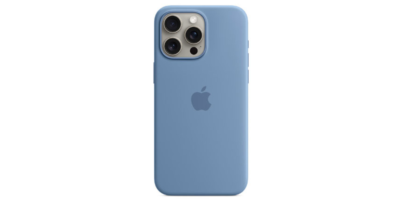 Apple iPhone 15 Pro Max Silicone Case with MagSafe - Winter Blue: Ultimate Protection